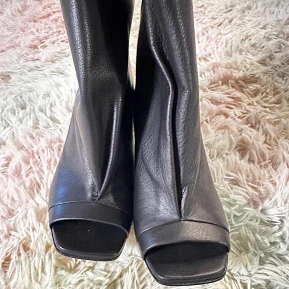 New Rick Owens Cantilever 8 Leather Strutter Sandal Boots Size 39 - Picture 8 of 12